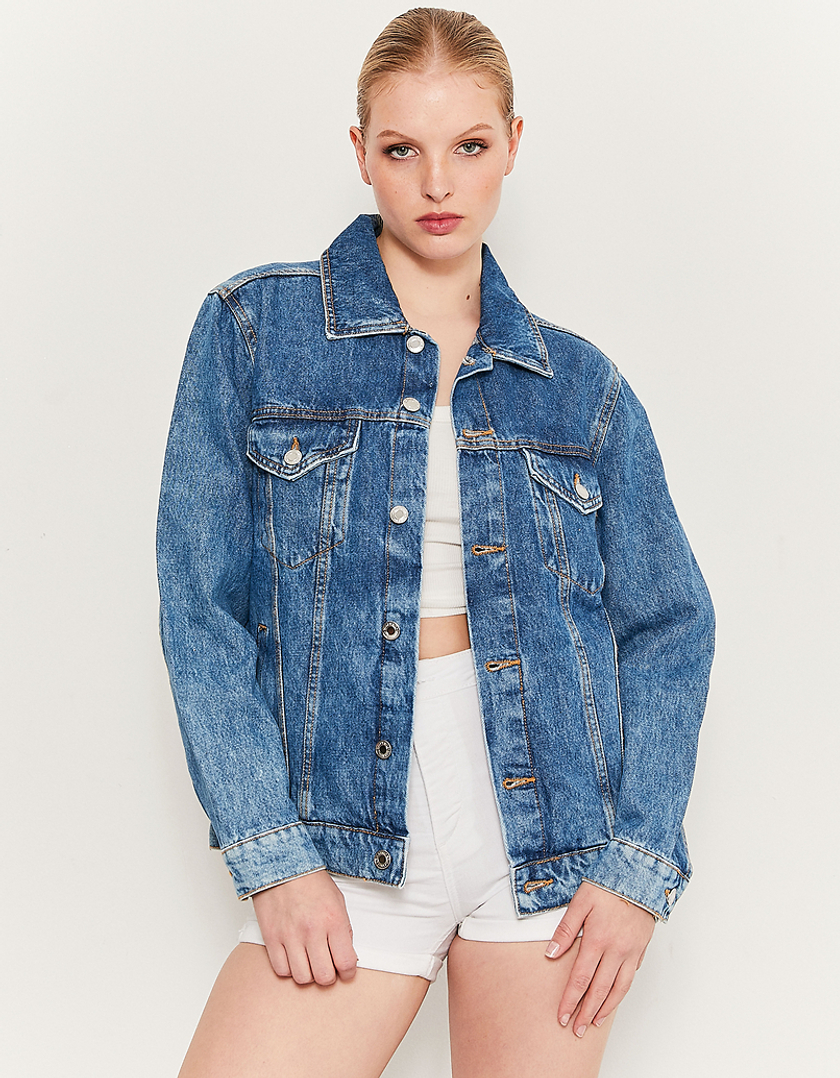 TALLY WEiJL, Niebieska kurtka jeansowa for Women