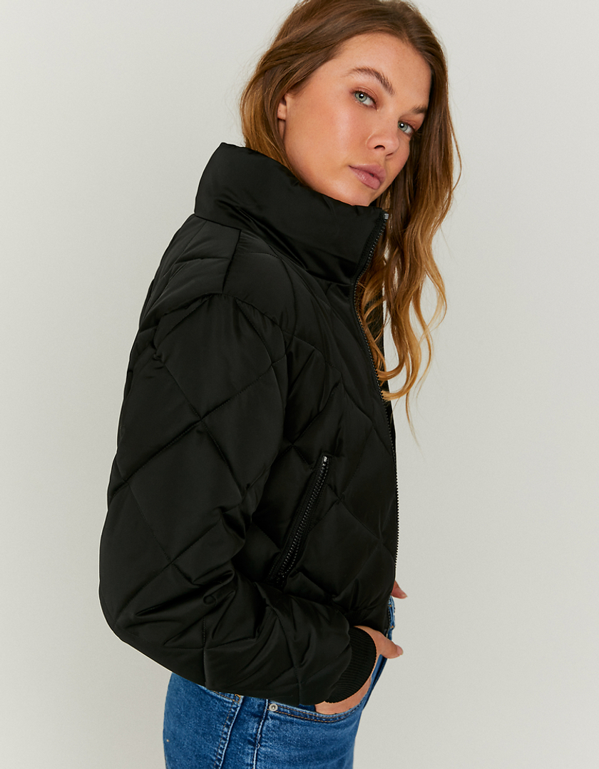 TALLY WEiJL, Schwarze kurze Steppjacke for Women