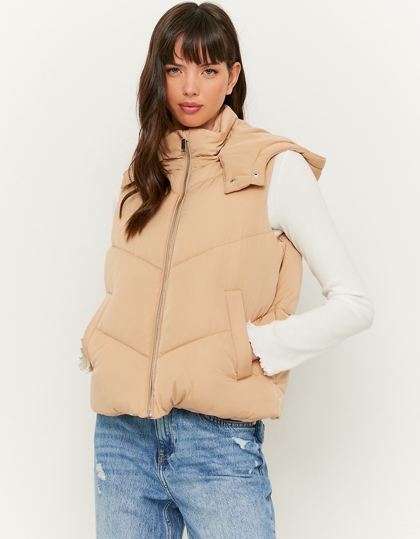 TALLY WEiJL, Doudoune Sans Manches Beige for Women