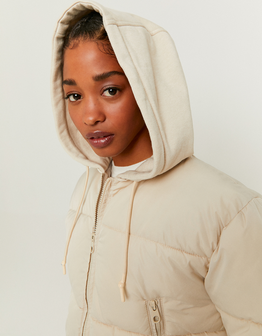 quilted hooded coat – allure boutique