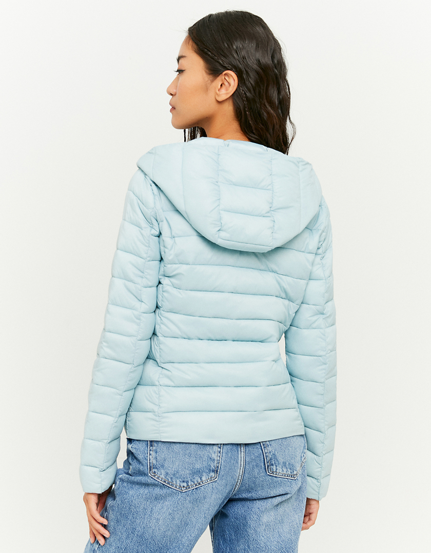 TALLY WEiJL, Blaue leichte Steppjacke mit Kapuze for Women