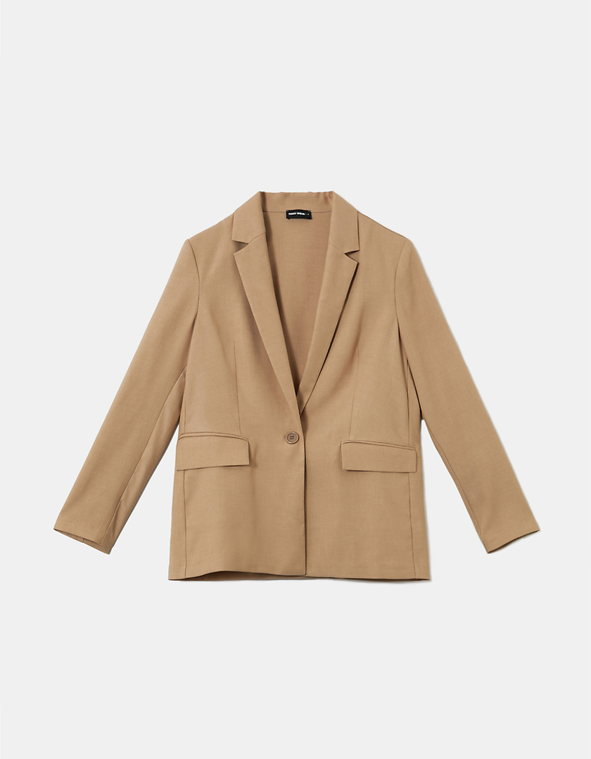 TALLY WEiJL, Καφέ μακρυμάνικο Basic Blazer for Women