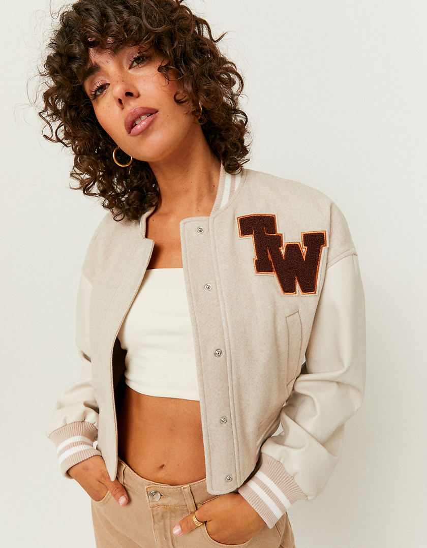 TALLY WEiJL, Colorblock Varsity Jacket for Women