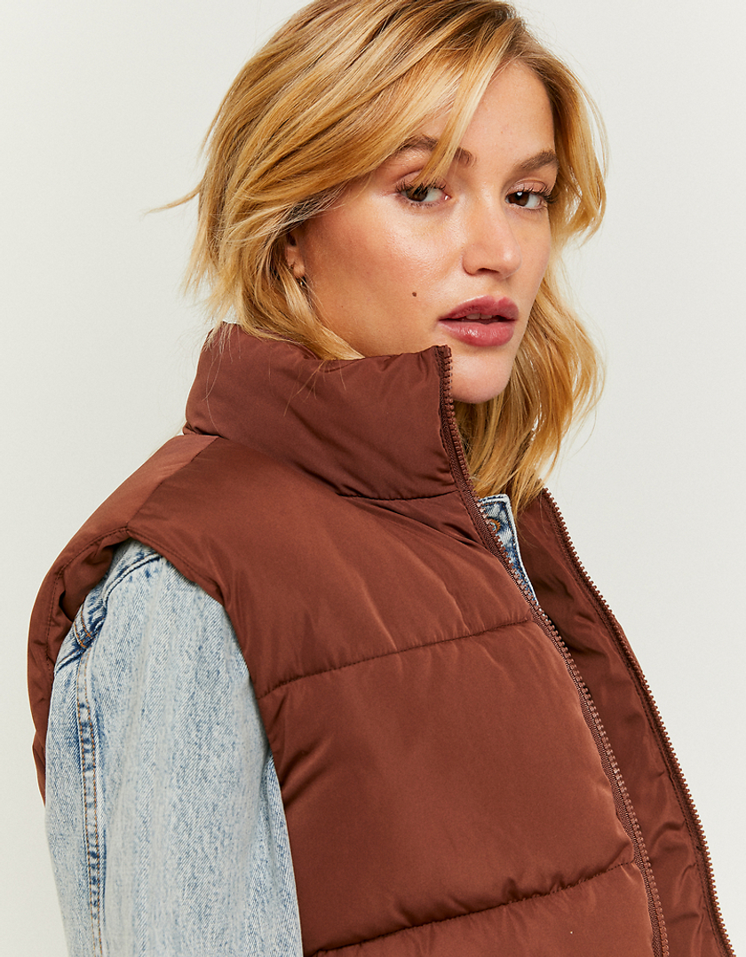 TALLY WEiJL, Braune ärmellose Steppjacke for Women