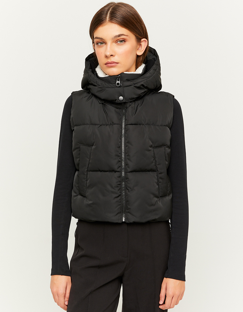 TALLY WEiJL, Black Sleeveless Padded Jacket for Women