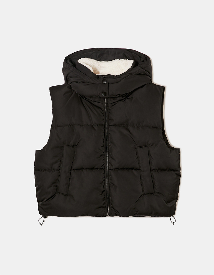 TALLY WEiJL, Black Sleeveless Padded Jacket for Women