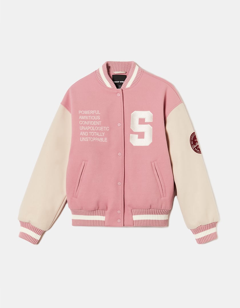 TALLY WEiJL, Pink Varsity Jacket for Women