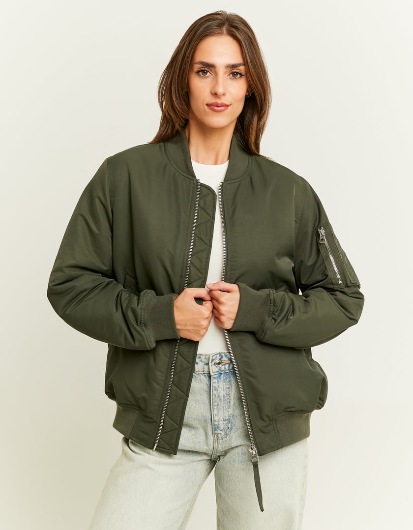 TALLY WEiJL, Khakifarbene Bomberjacke for Women