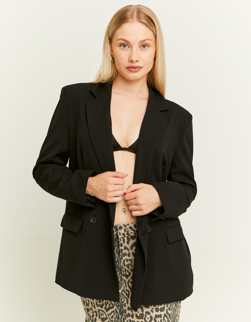 TALLY WEiJL, Schwarzer zweireihiger Blazer for Women