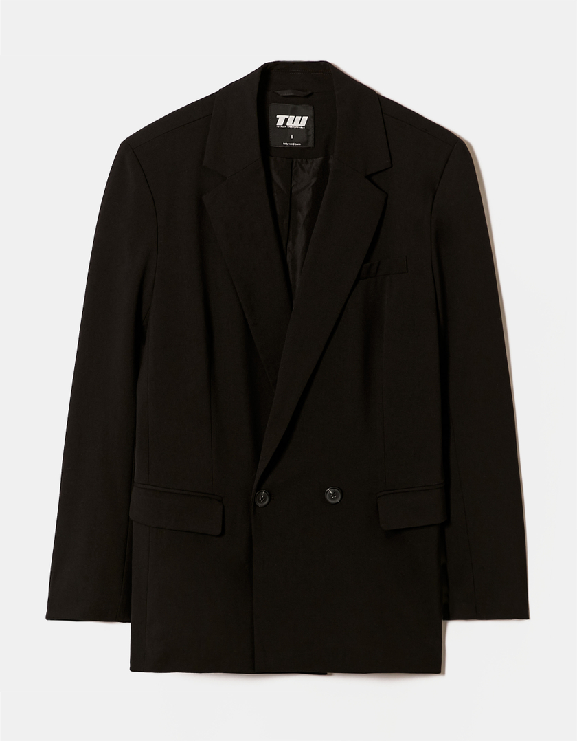 TALLY WEiJL, Blazer Noir à Double Boutonnage for Women