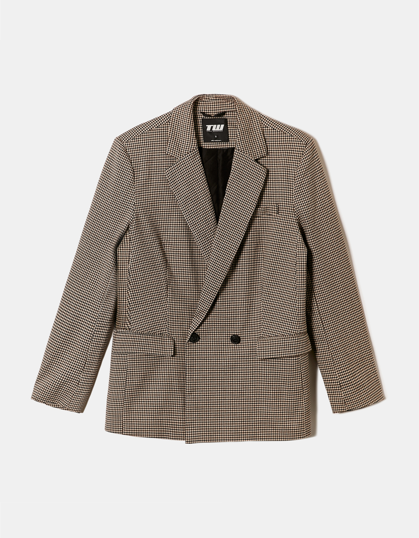 TALLY WEiJL, Giacca Blazer Doppiopetto a Quadri for Women