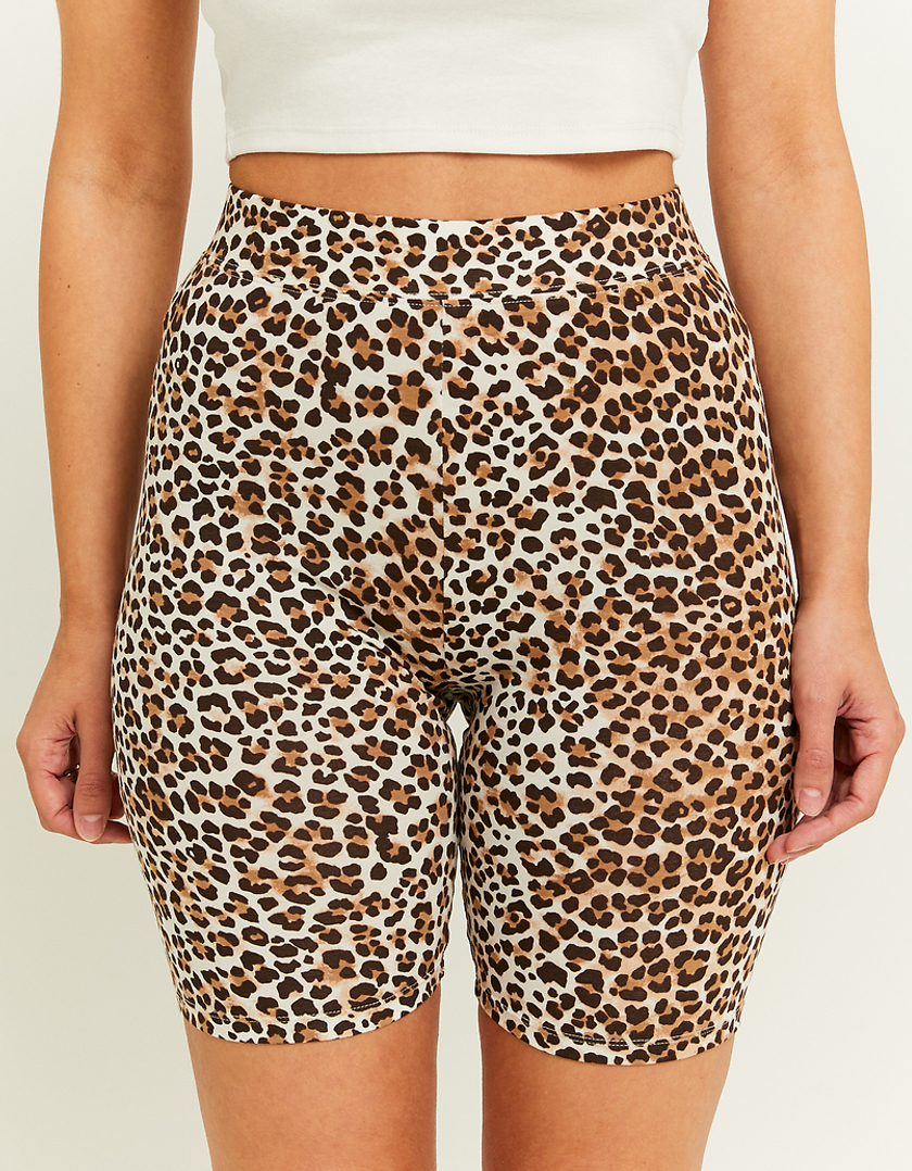 TALLY WEiJL, Short Cycliste Imprimé Animalier Taille Haute for Women