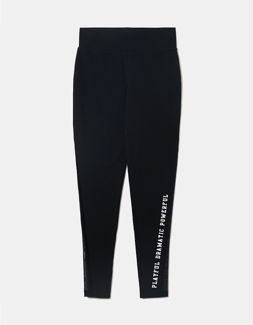 TALLY WEiJL, Black High Waist Basic Leggings for Women