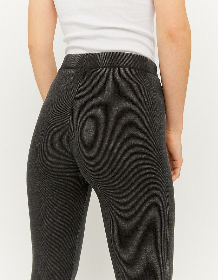 TALLY WEiJL, Grey Ribbed Leggings for Women