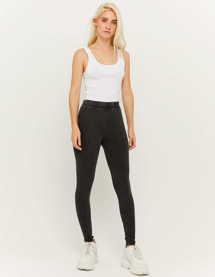 TALLY WEiJL, Legging Gris Côtelé for Women