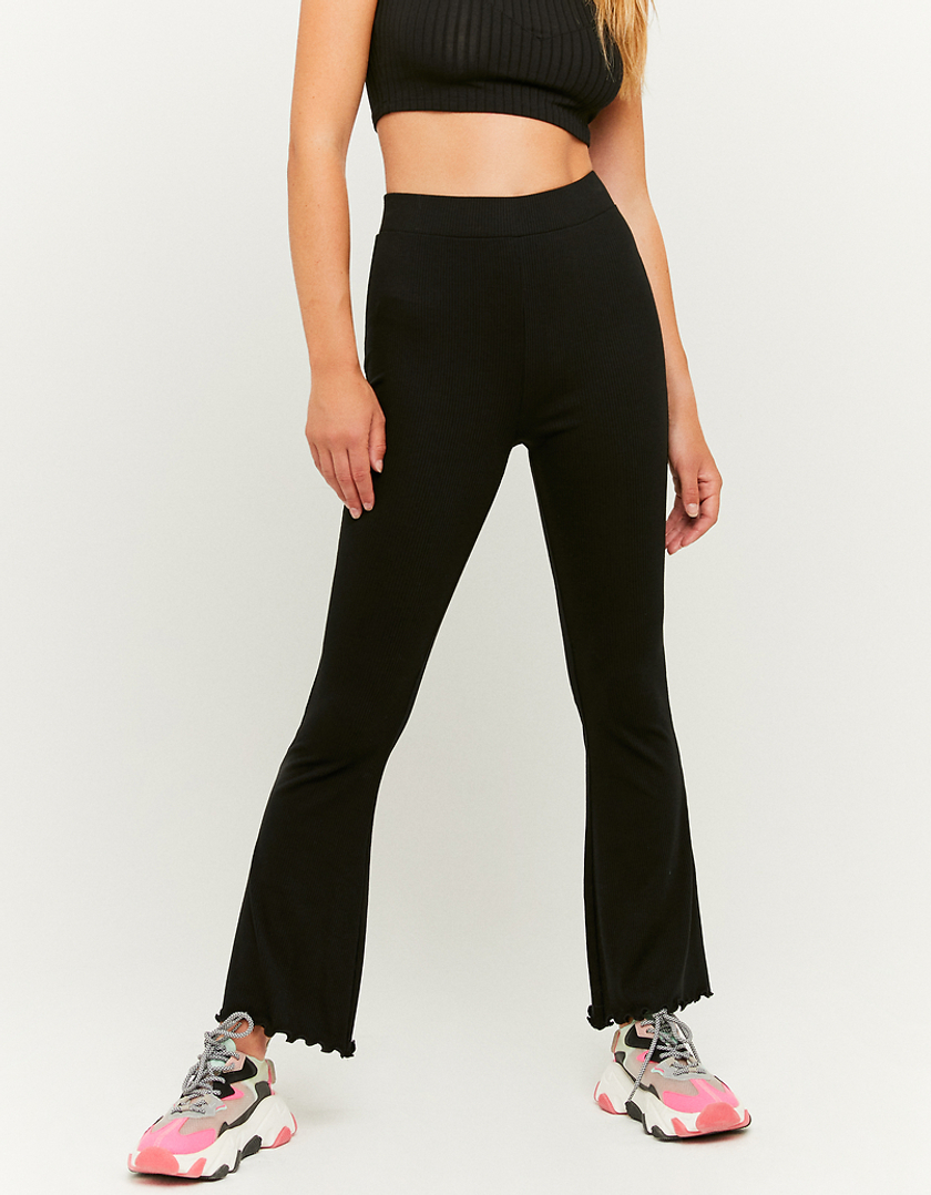 TALLY WEiJL, Schwarze Cropped Flare Leggings for Women