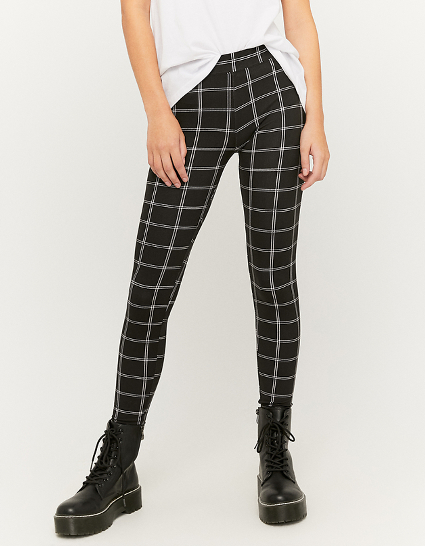 TALLY WEiJL, Black Checked Leggings for Women