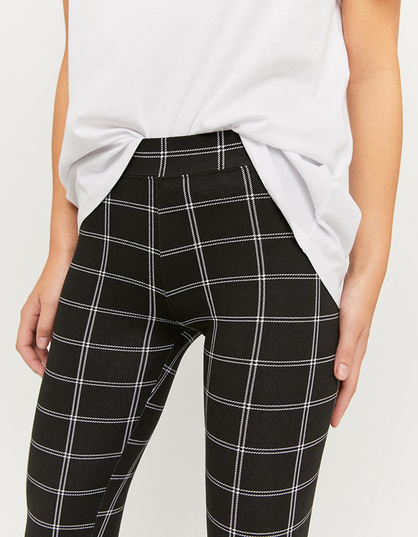 TALLY WEiJL, Black Checked Leggings for Women