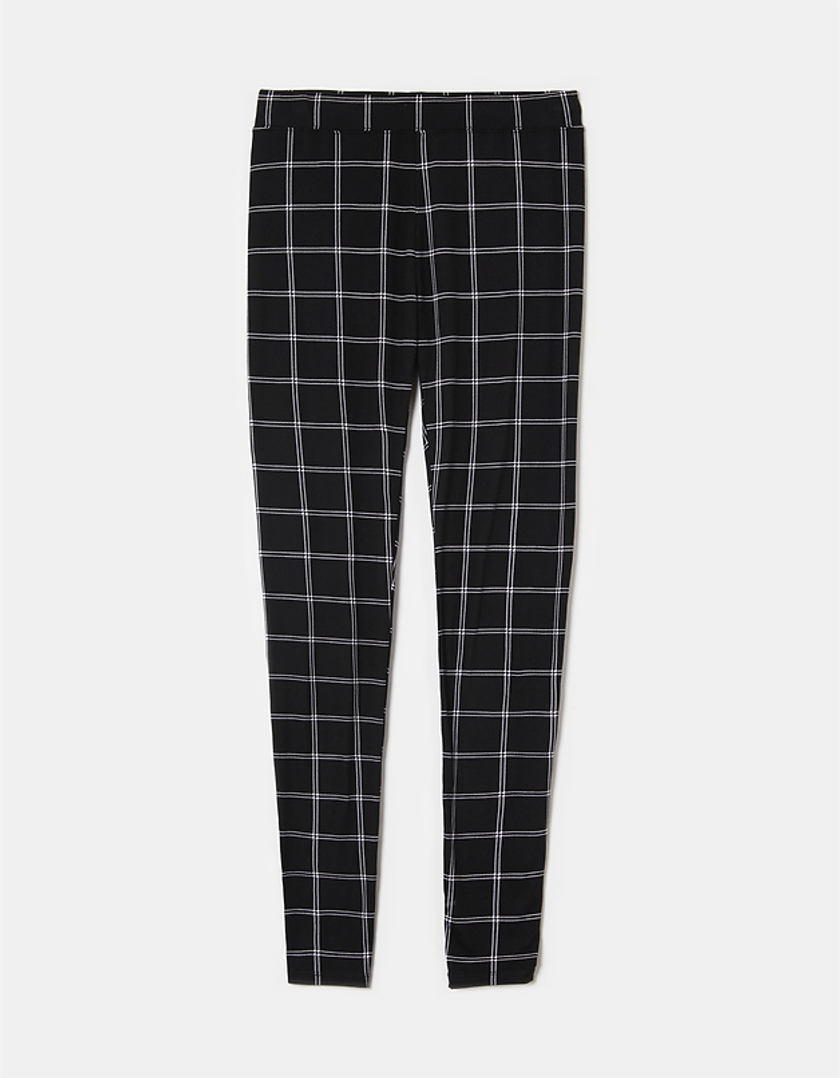 TALLY WEiJL, Black Checked Leggings for Women