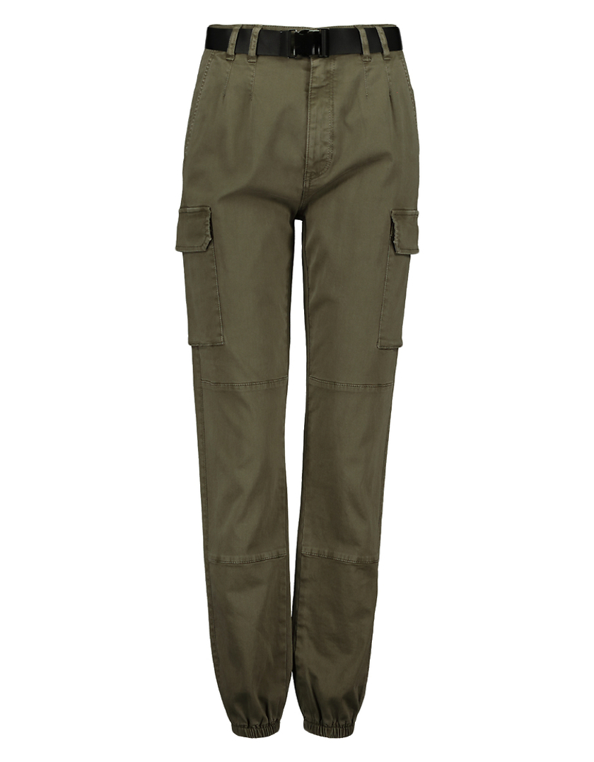 TALLY WEiJL, Grüne High Waist Cargo Hose for Women