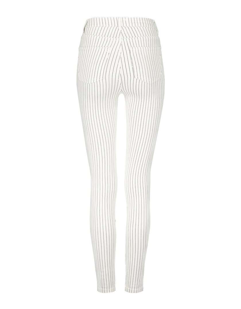 TALLY WEiJL, Pantalon Beige Taille Haute Skinny for Women