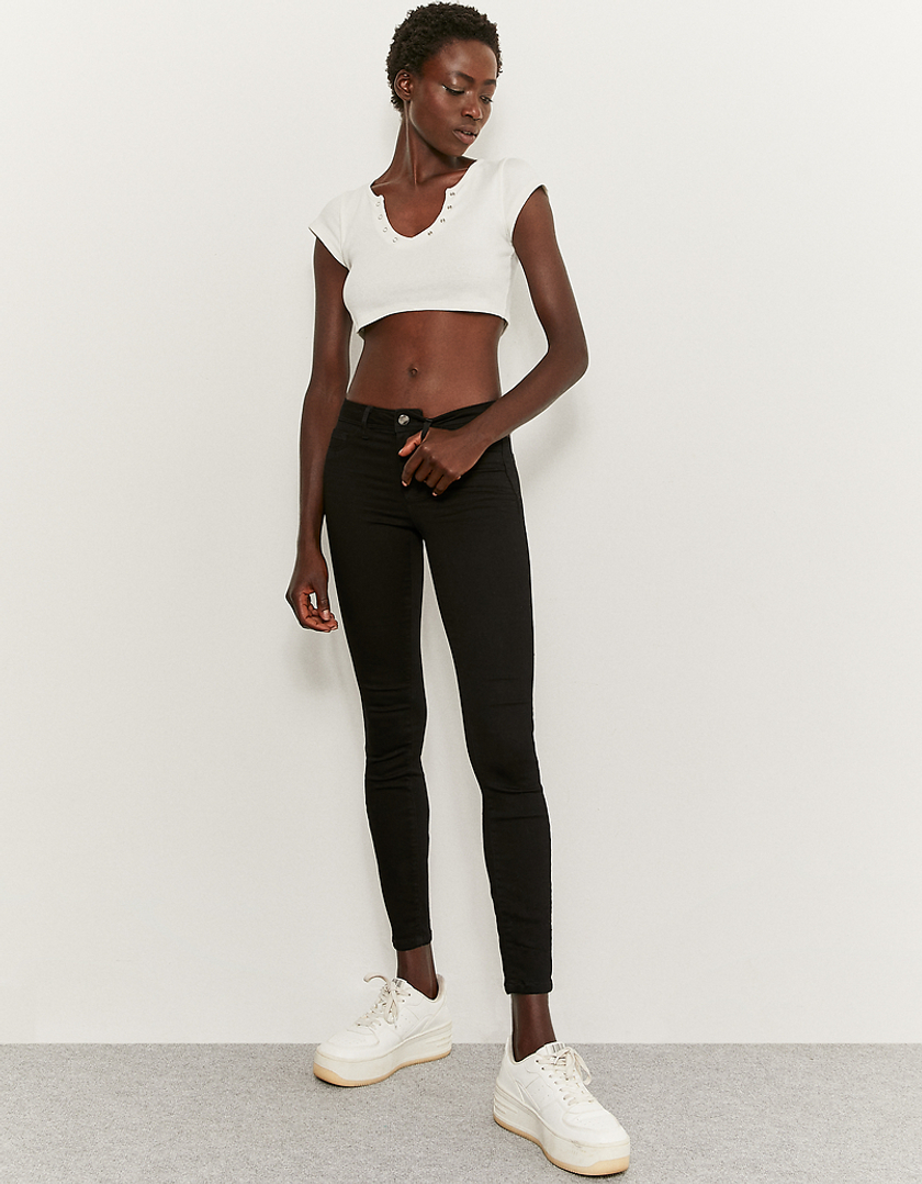 TALLY WEiJL, Pantaloni Skinny Neri a Vita Bassa  for Women