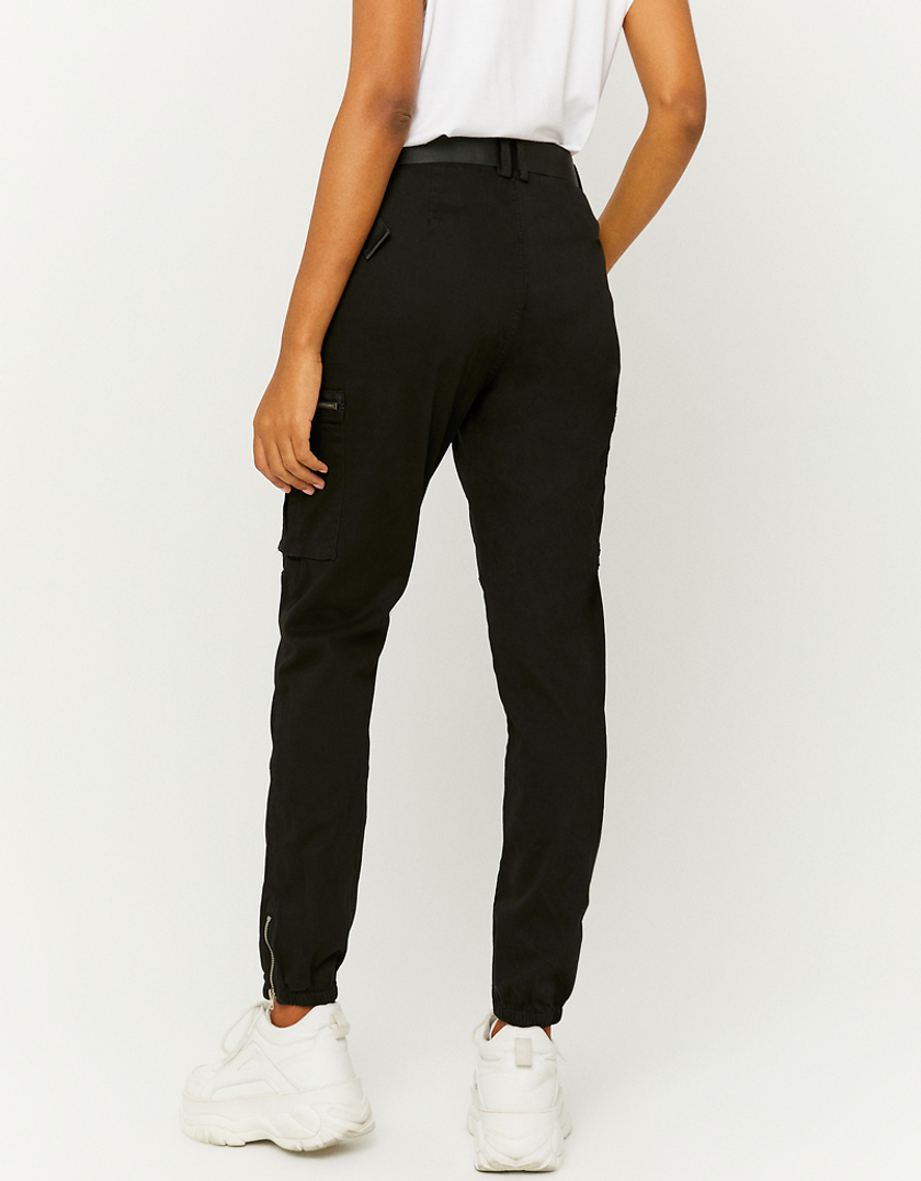 TALLY WEiJL, Pantaloni Cargo a Vita Alta Neri  for Women