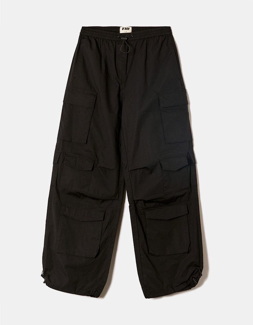 TALLY WEiJL, Pantalon Noir Parachute for Women