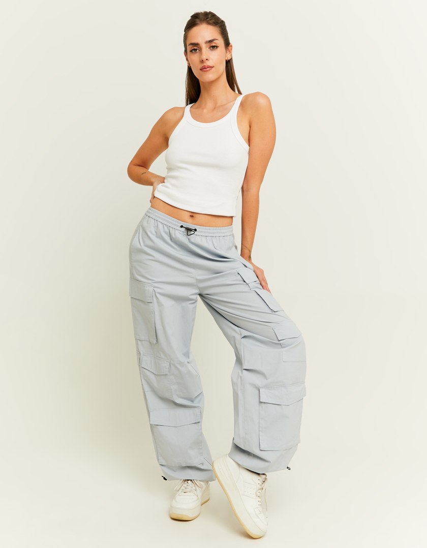 TALLY WEiJL, Pantalon Bleu Parachute for Women