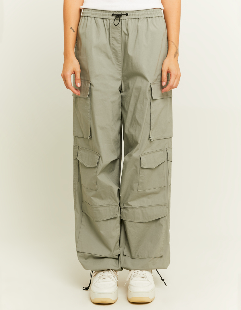 TALLY WEiJL, Pantalon Vert Parachute for Women