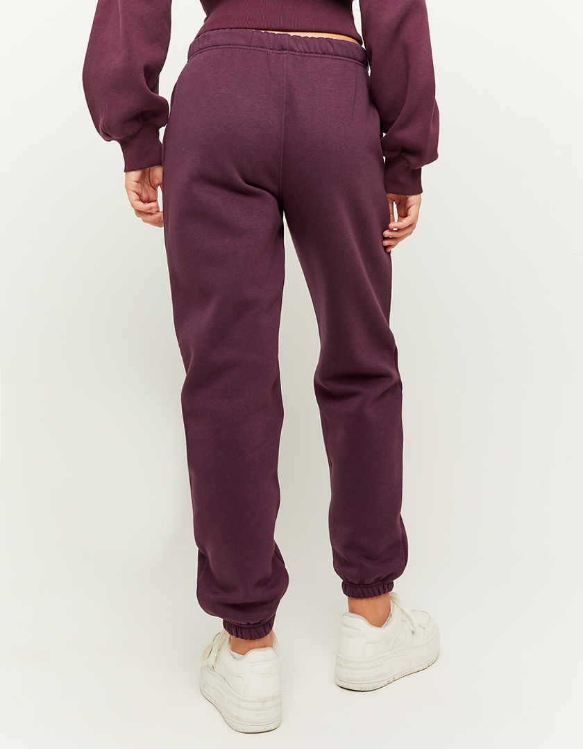 TALLY WEiJL, Burgundy High Waist Relaxed Leg Joggers for Women