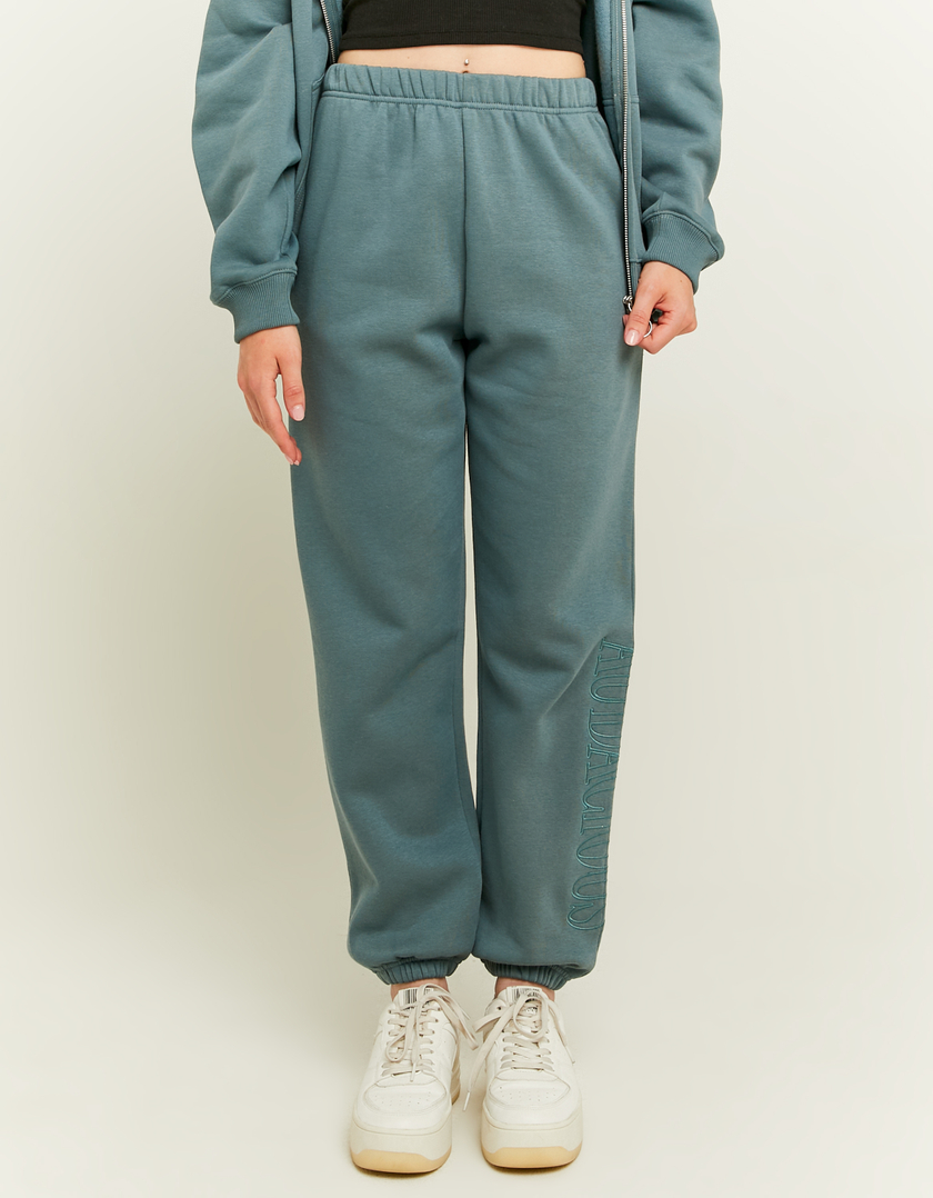 TALLY WEiJL, Blaue Basic-Jogginghose mit Stickerei for Women