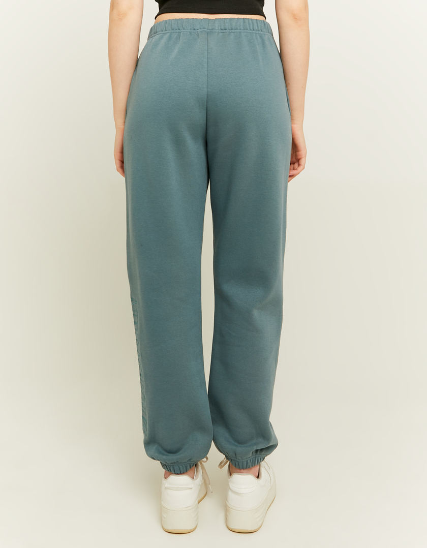 TALLY WEiJL, Blue Basic Joggers with Embroidery for Women