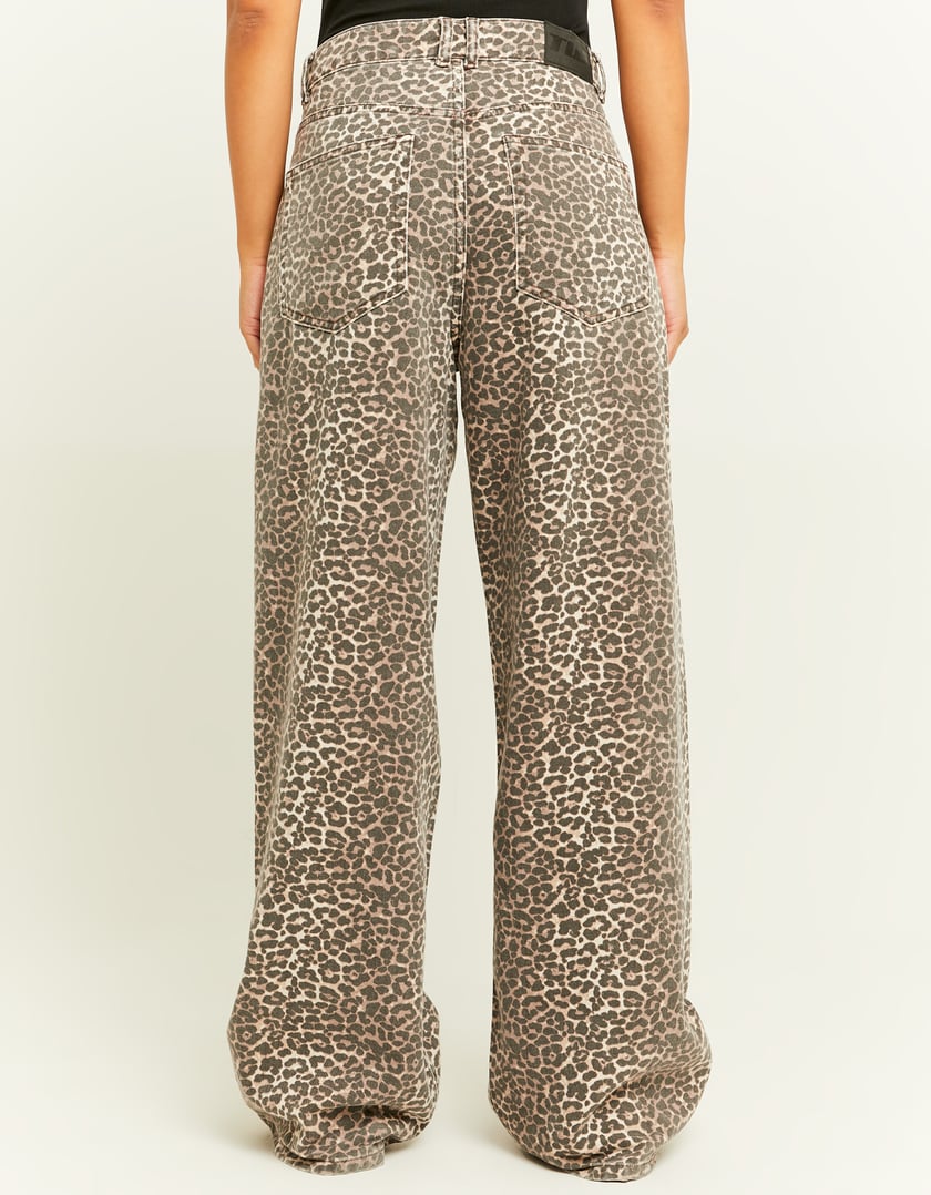 TALLY WEiJL, Flare Jeans mit Leo-Print for Women