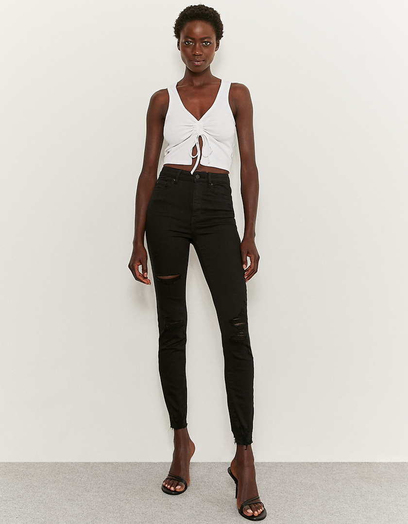 TALLY WEiJL, Black High Waist Skinny Trousers for Women