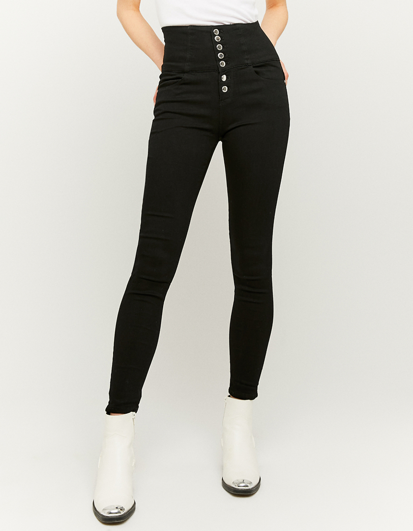 TALLY WEiJL, Pantalon Noir Taille Haute Skinny for Women