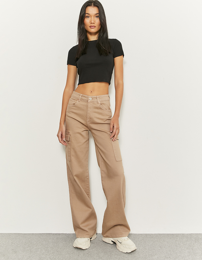 MOS MOSH Women's Size W31 L33 PASO CARGO Trousers Studded Beige/Brown Pants  | eBay