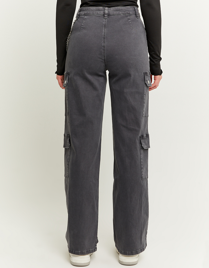 TALLY WEiJL, High Waist Cargo Straight Trousers for Women