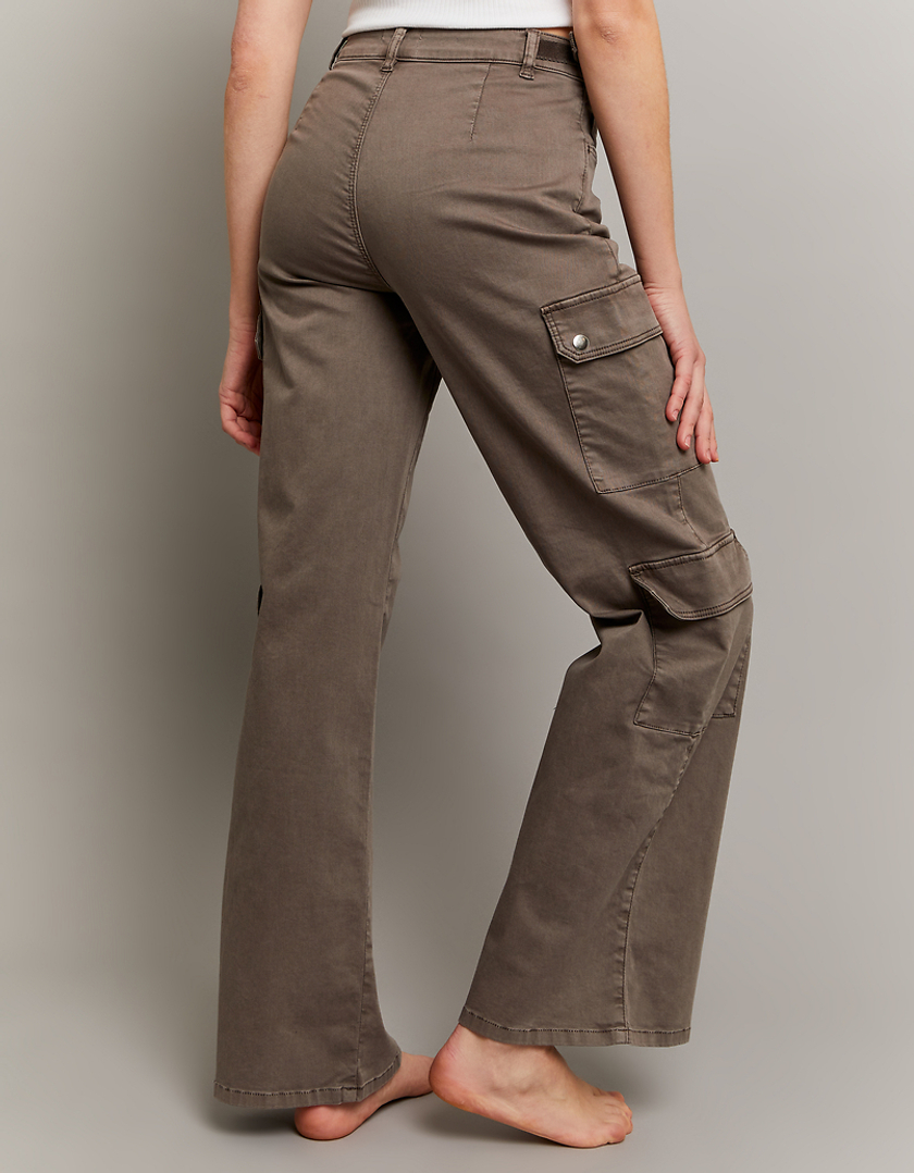 TALLY WEiJL, Brown High Waist Wide Leg Trousers for Women