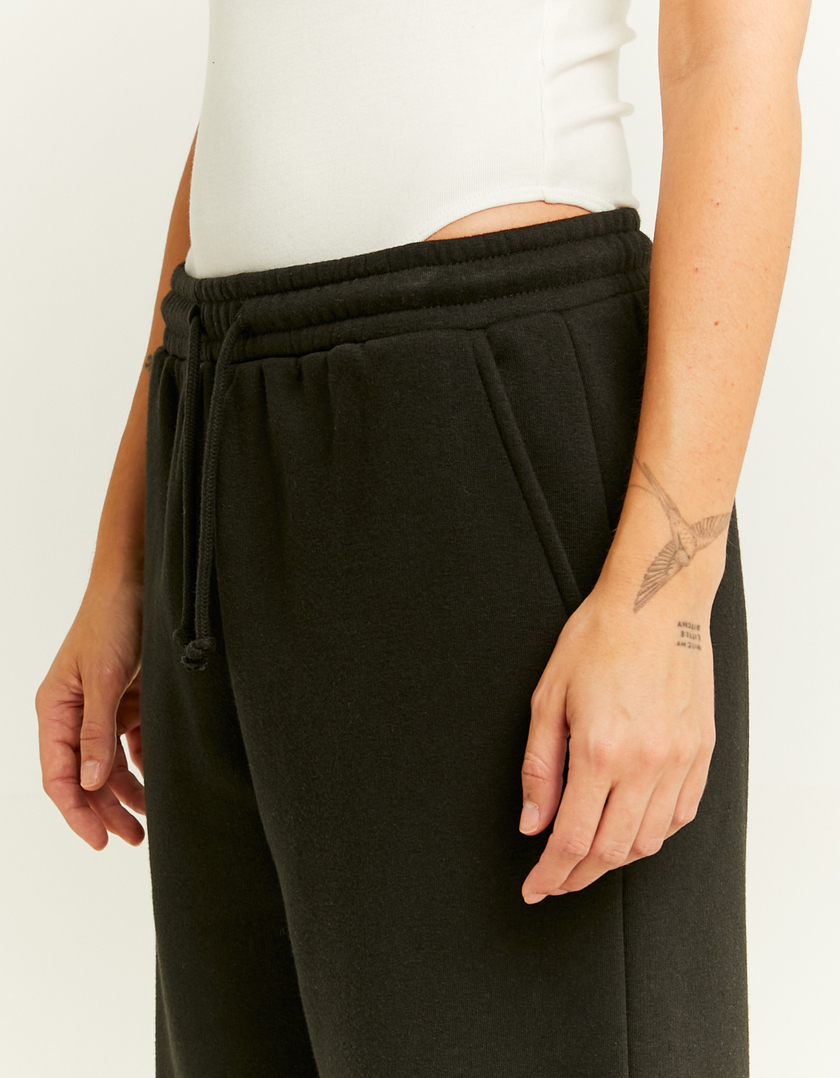 TALLY WEiJL, Pantaloni Joggers Wide Leg Basici Neri for Women