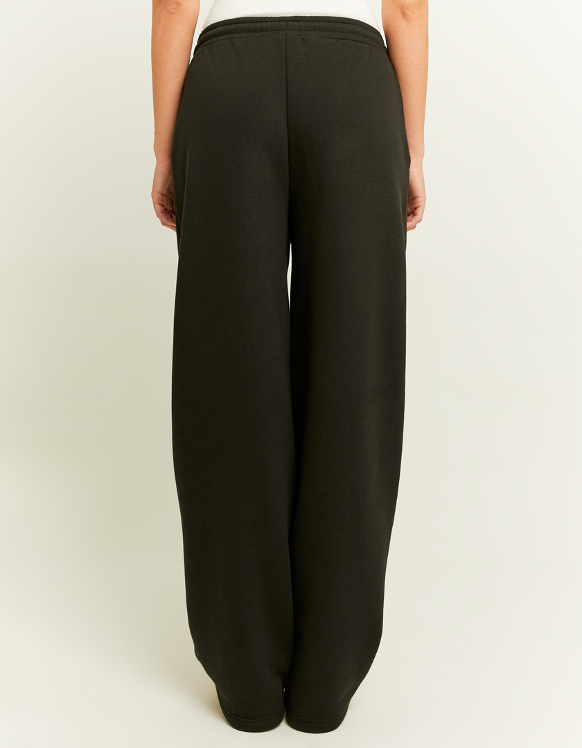 TALLY WEiJL, Pantaloni Joggers Wide Leg Basici Neri for Women