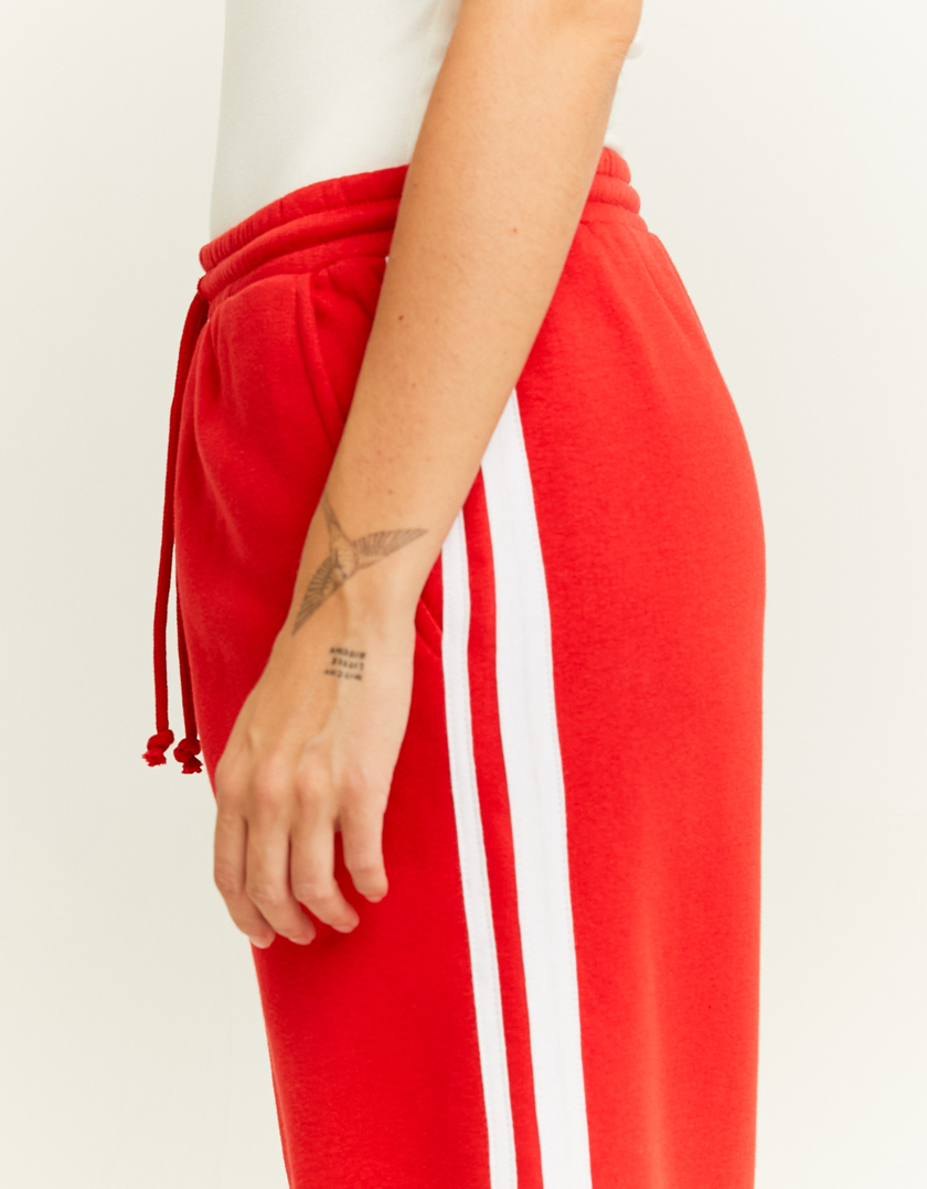 TALLY WEiJL, Red Wide Leg Basic Joggers for Women