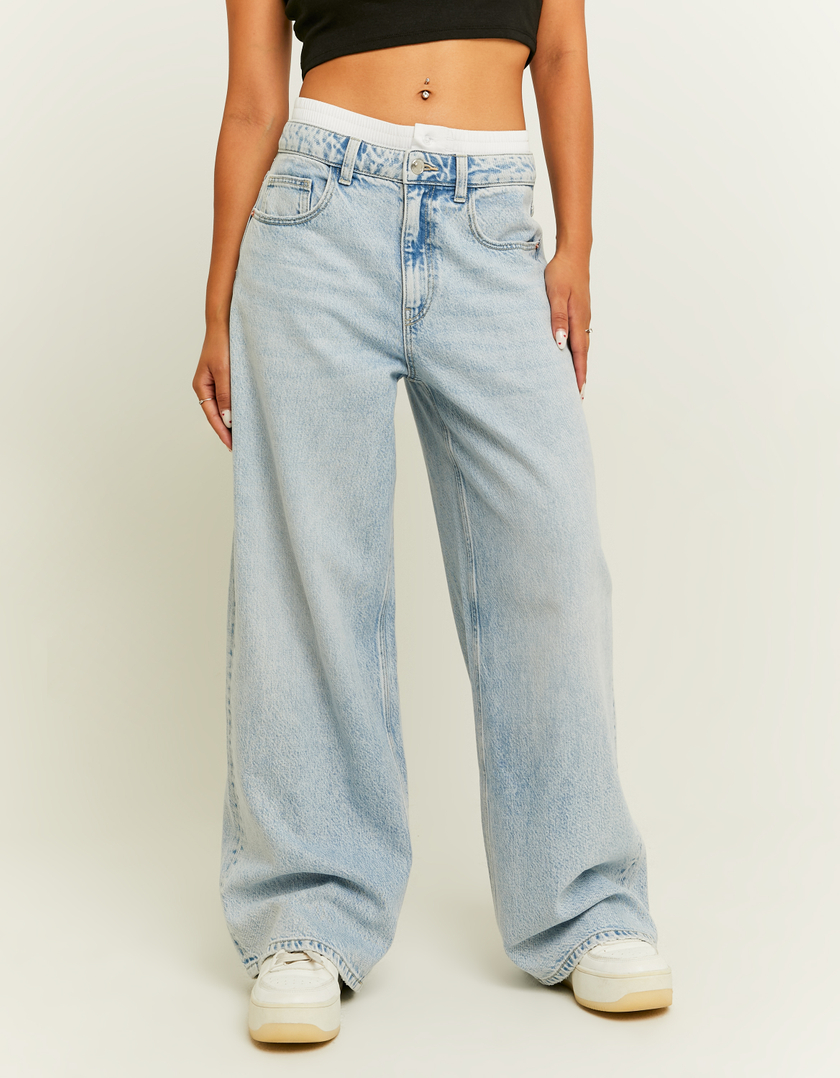 TALLY WEiJL, Loose Skater Jeans with Boxer Detail for Women