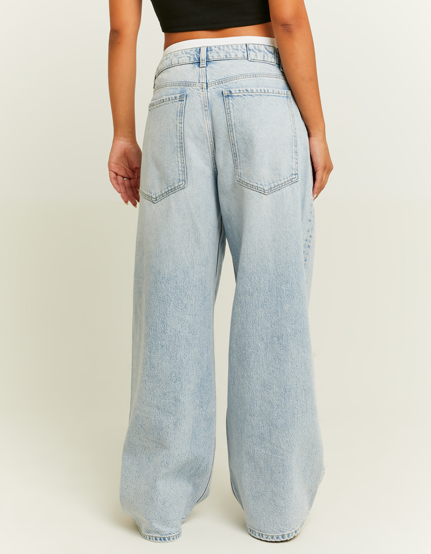 TALLY WEiJL, Loose Skater Jeans with Boxer Detail for Women