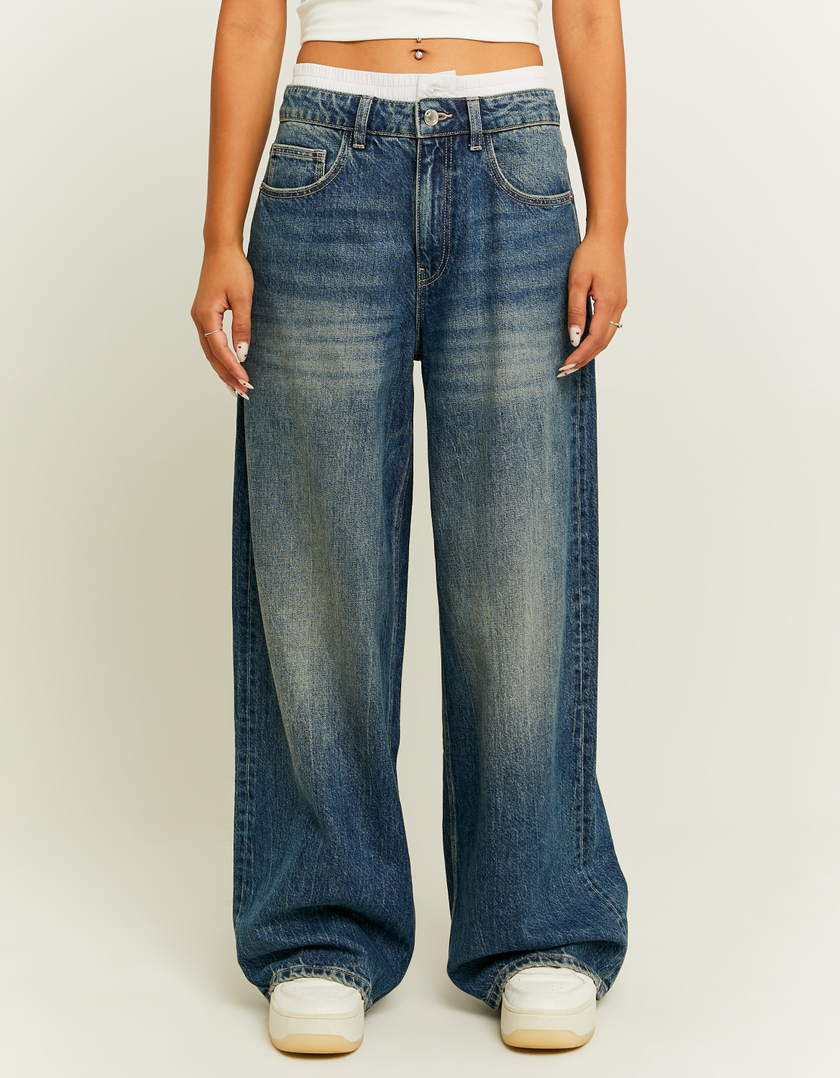 TALLY WEiJL, Loose Skater Jeans with Boxer Detail for Women