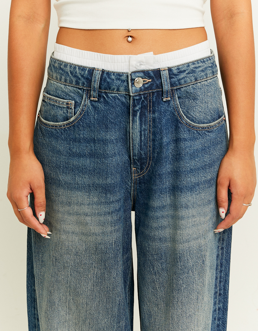 TALLY WEiJL, Loose Skater Jeans with Boxer Detail for Women