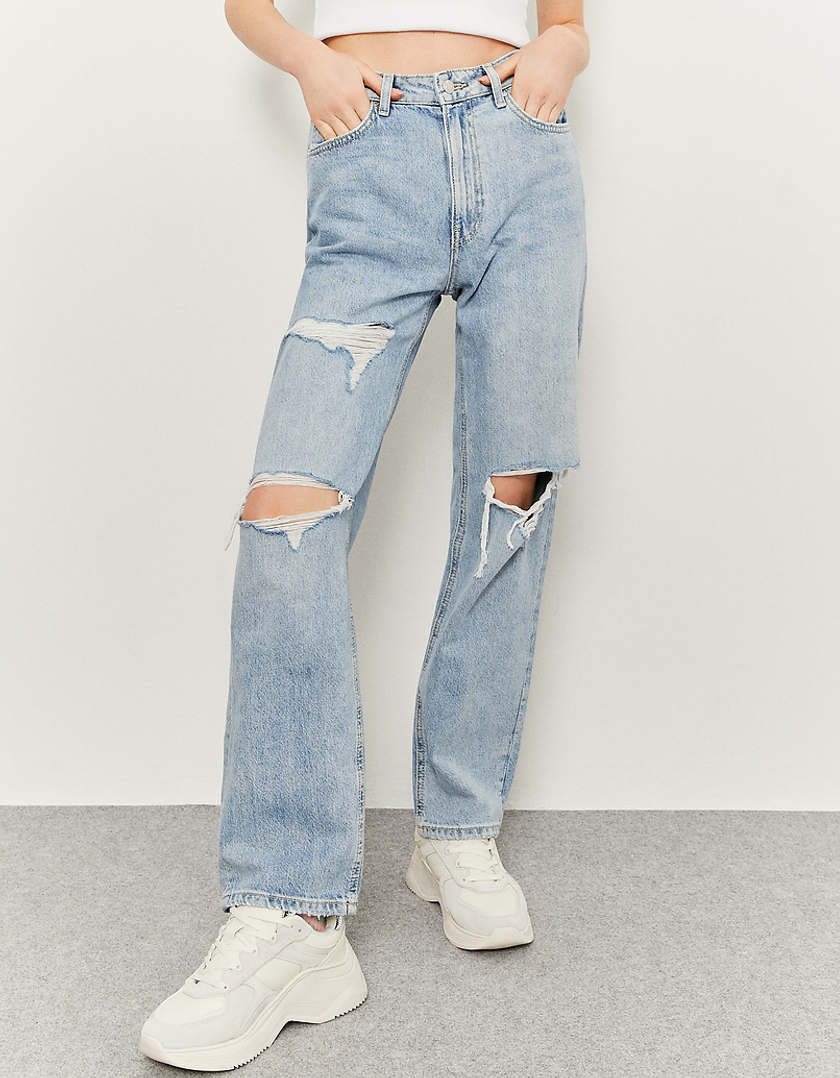 TALLY WEiJL, High Waist Straight Leg Jeans for Women