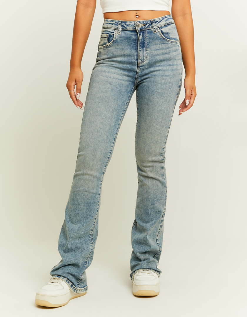 TALLY WEiJL, Light Wash Push Up Flare Jeans for Women