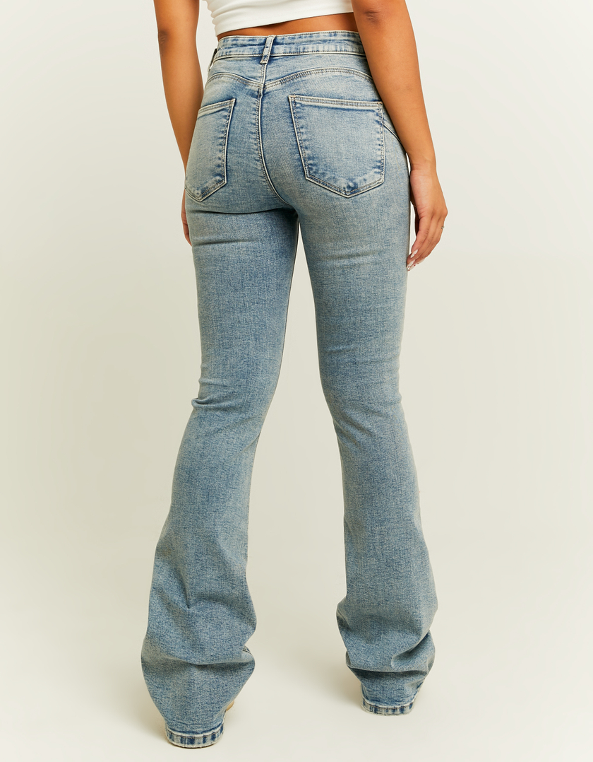 TALLY WEiJL, Light Wash Push Up Flare Jeans for Women