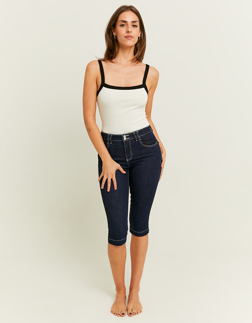 TALLY WEiJL, Dark Wash Capri Jeans for Women